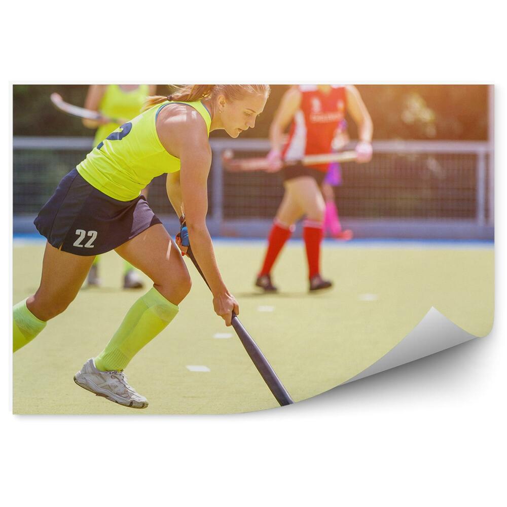 Papier peint Hockey femme