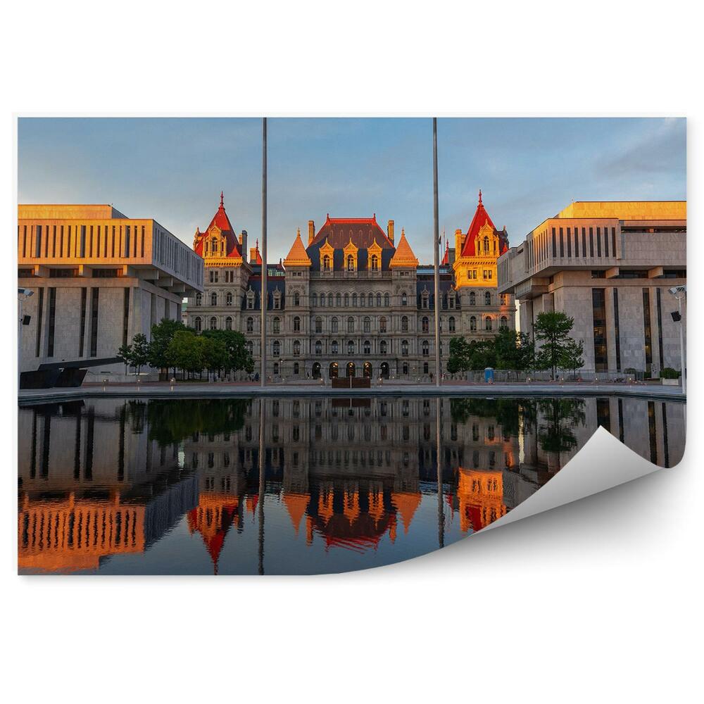 Papier peint Capitol River Sky Sunset New York City