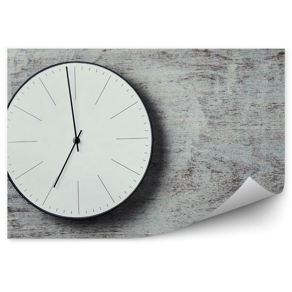 Papier peint Horloge sur socle en bois