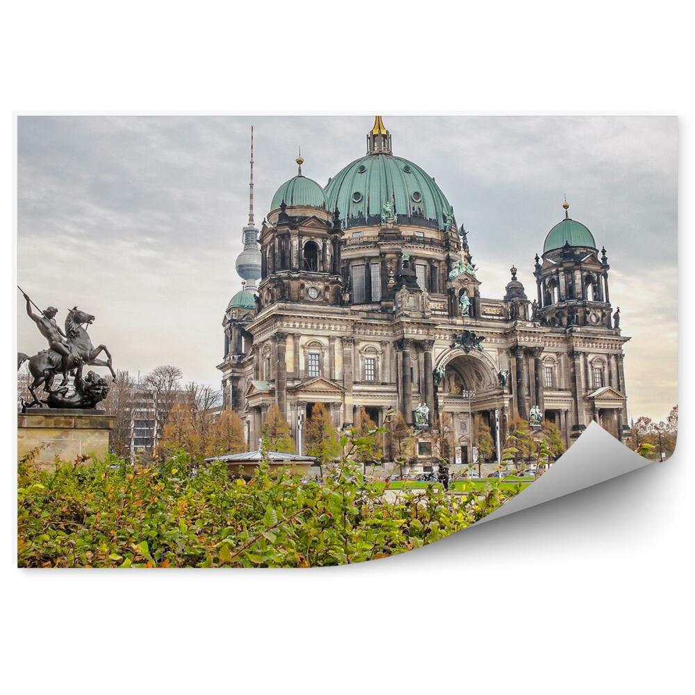 Papier peint Cathédrale de Berlin Herbe Route buissonnière