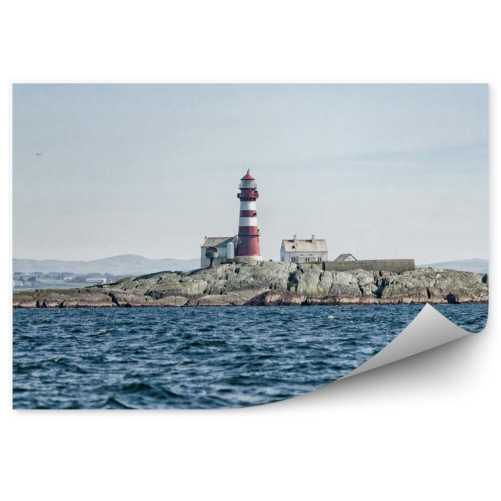 Papier peint Sud norvège phare rochers eau