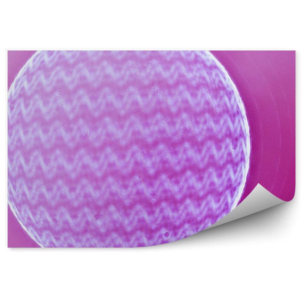 Papier peint Boule Avec Zigzags De Rose