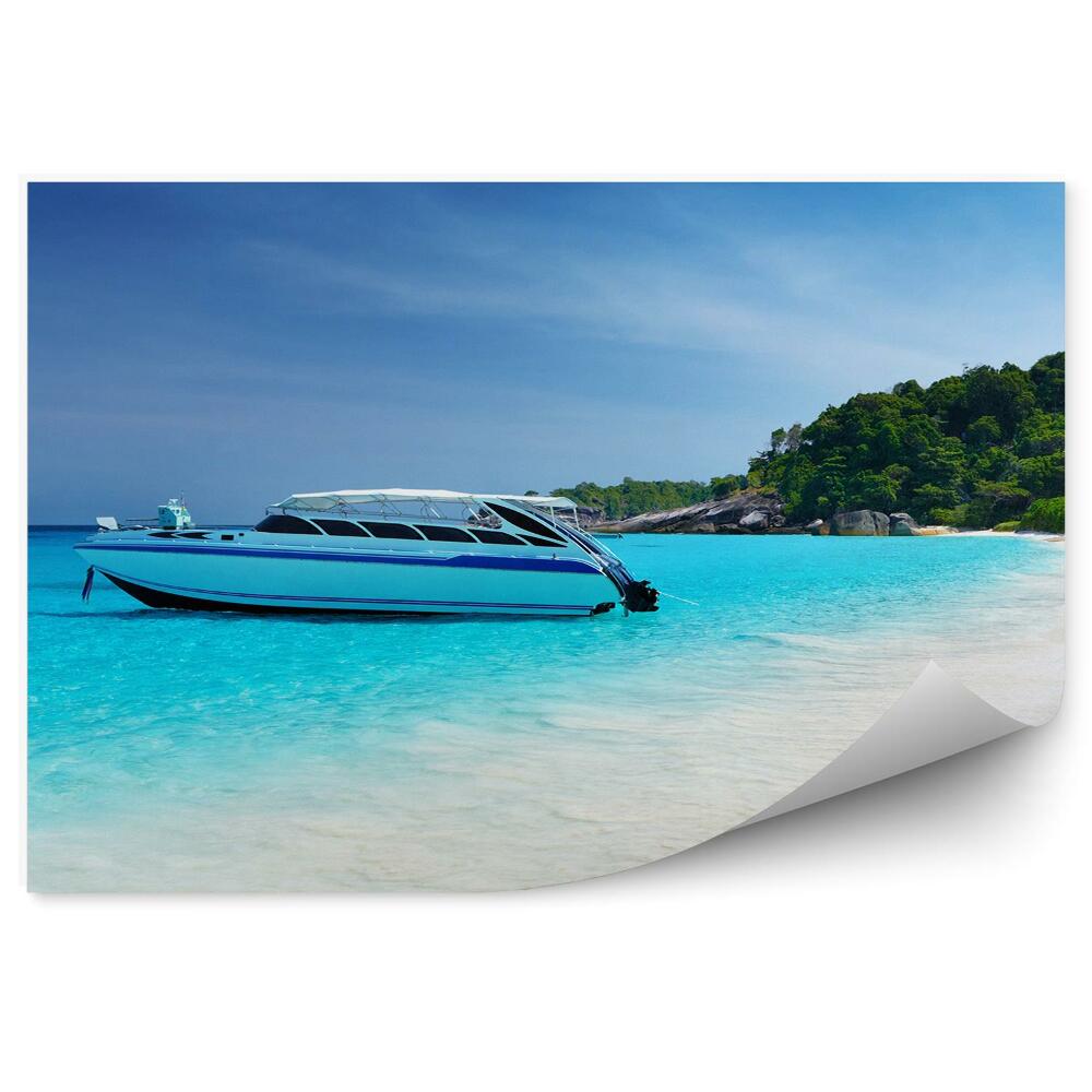 Papier peint Plage été touristes nature eau