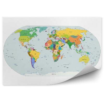 Papier peint Carte politique du monde