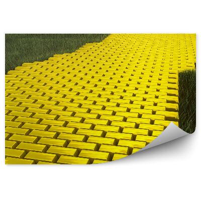 Papier peint Barres d'or formant un chemin