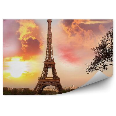 Papier peint Parc de nuages de la tour Eiffel de Paris