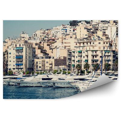 Papier peint Bâtiments Bateaux Mer Athènes Grèce