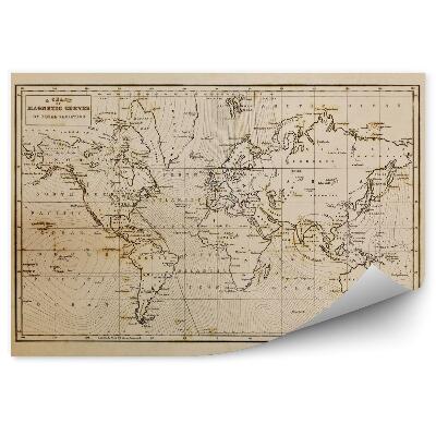 Papier peint Ancienne carte du monde