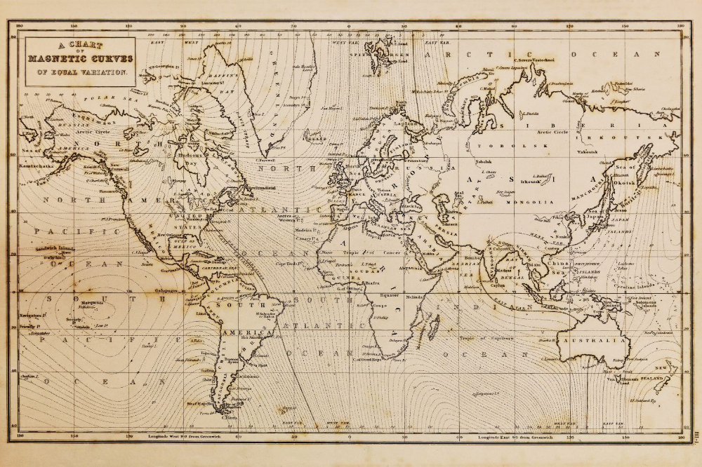 Papier peint Ancienne carte du monde