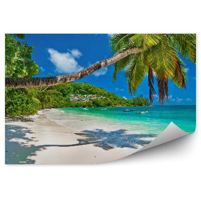 Papier peint Panorama D'une Plage Des Seychelles