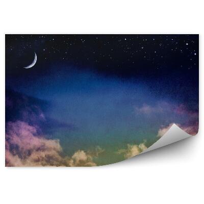 Papier peint panoramique Pleine lune dans le ciel nocturne