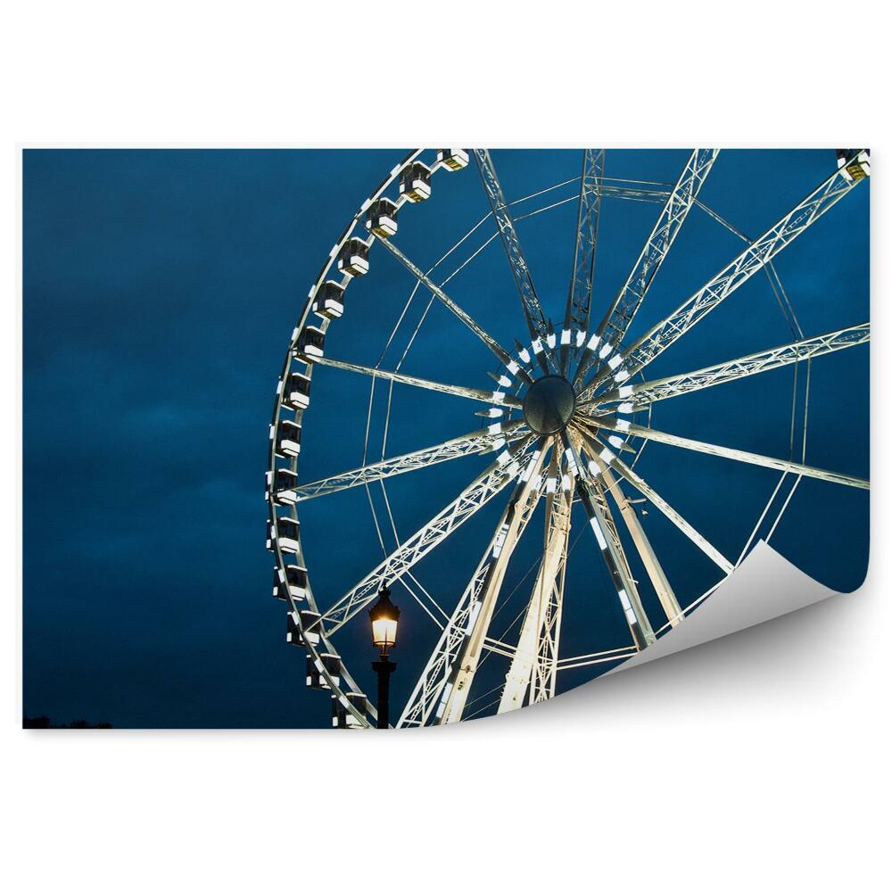 Papier peint Grande Roue Paris Ciel Lumières
