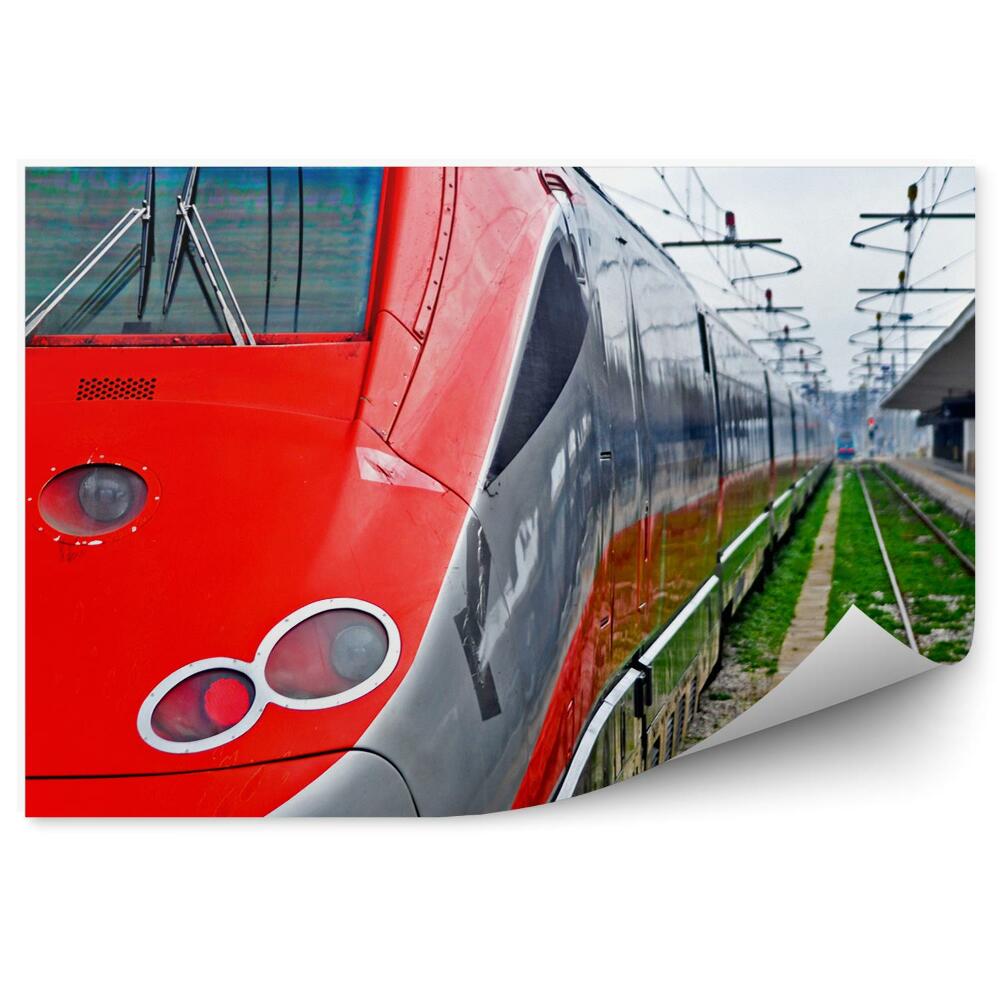 Papier peint Gros plan des voies de train quai voyage transport