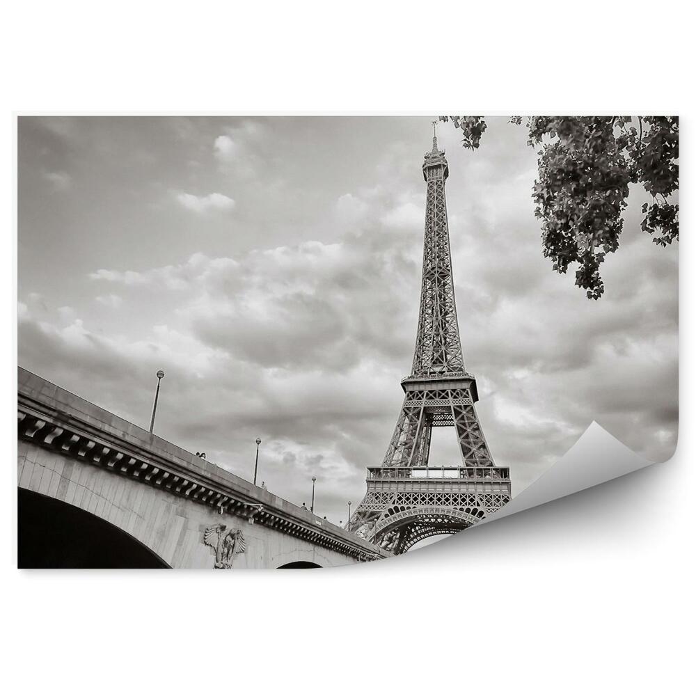 Papier peint Tour Eiffel vue de la rivière