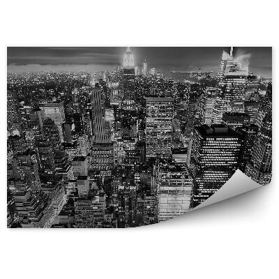 Papier peint Rues de Manhattan en noir et blanc New York