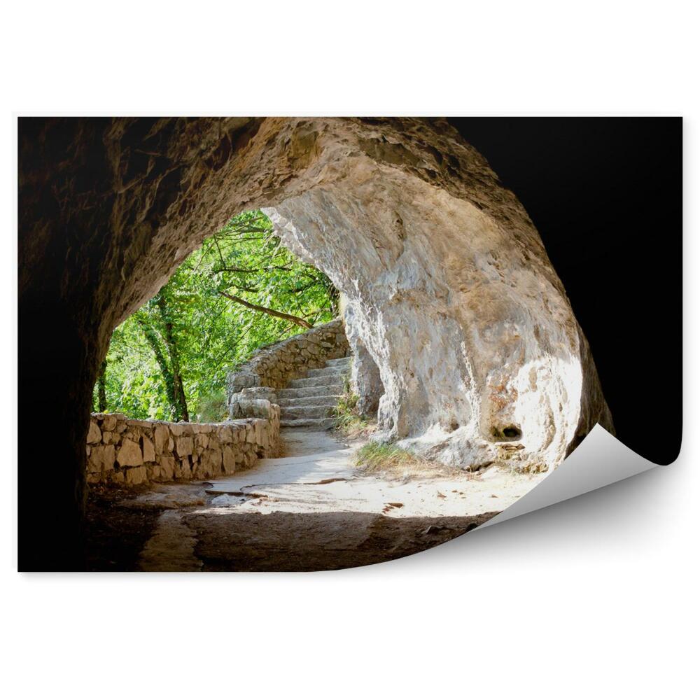 Papier peint Tunnel Dans Les Lacs De Plitvice - Croatie.