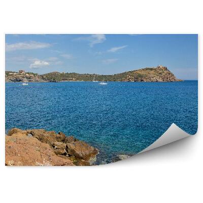 Papier peint Sounio paysage greniers Grèce