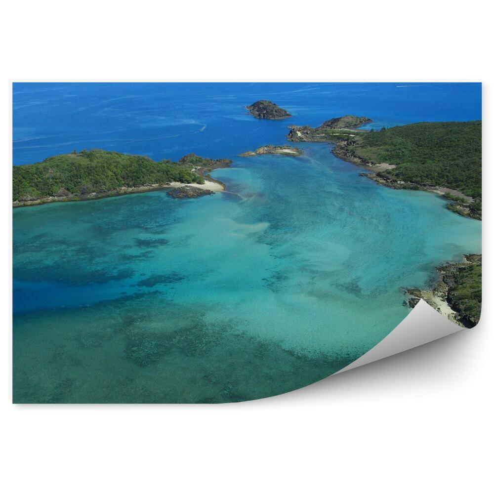 Papier peint Île d'Australie rochers verts