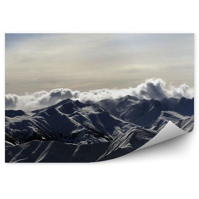 Papier peint panoramique Superbe paysage avec champ de lavande au lever du soleil