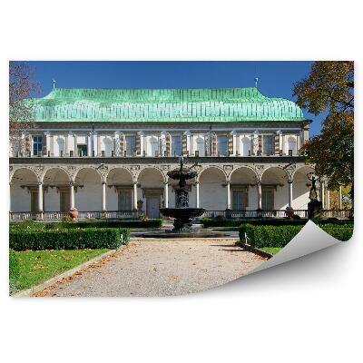 Papier peint Jardin de Bohème Fontaine Architecture