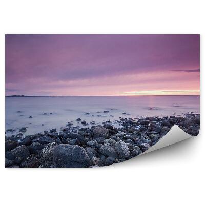 Papier peint Mer Baltique Pierres Eau