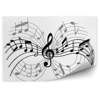 Tapisserie panoramique Composition de musique abstraite 