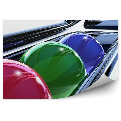 Papier peint Boules Colorées