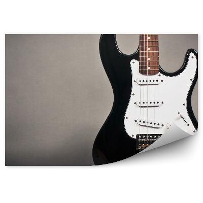 Papier peint Guitare électrique sur fond gris