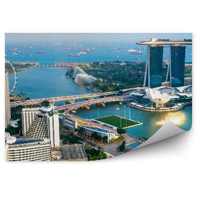 Papier peint Vue d'oiseau Singapour