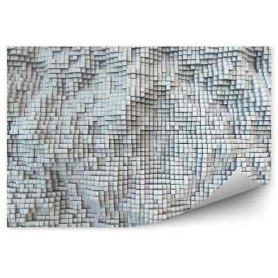 Papier peint panoramique Carreau blanc en 3D