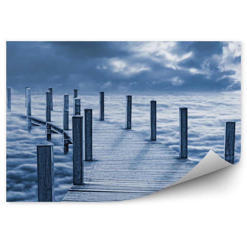 Papier peint Pont Au-Dessus Des Nuages Ciel