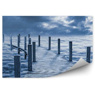 Papier peint Pont Au-Dessus Des Nuages Ciel