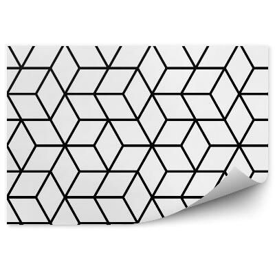 Tapisserie murale Motif géométrique en forme de cube