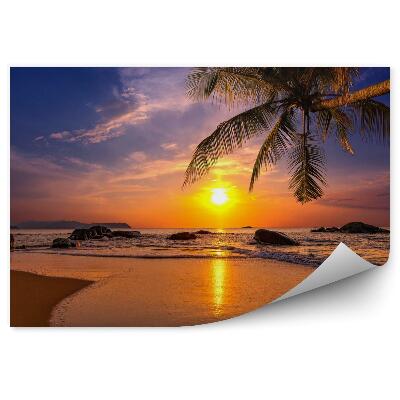 Papier peint Coucher de soleil sur la mer. Province de Khao lak en Thaïlande