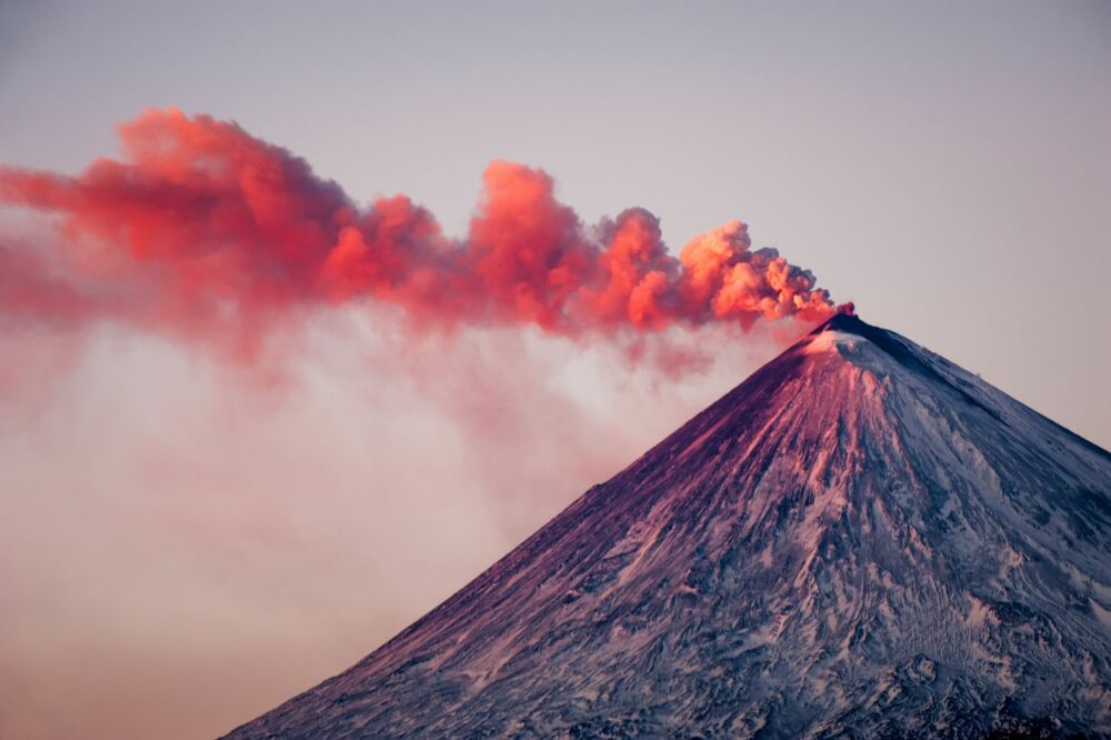 Papier peint panoramique Volcan actif