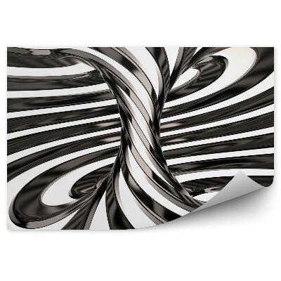 Papier peint Tourbillon Noir Et Blanc 3d