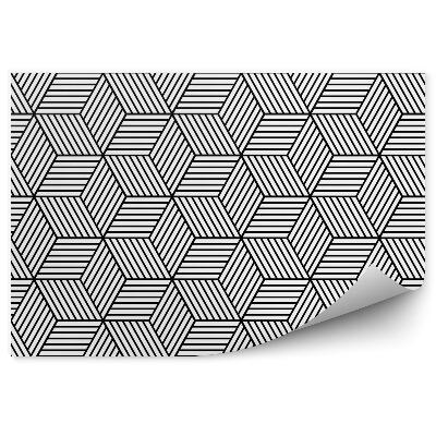 Tapisserie murale Motif géométrique en forme de cube