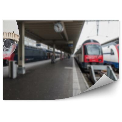 Papier peint Caméras de vidéosurveillance dans une gare