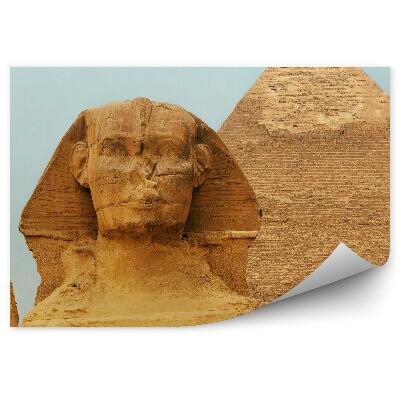 Papier peint Gros plan du visage du sphinx édifice antique