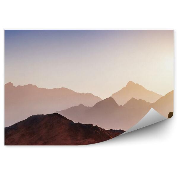 Papier peint Paysage De Montagne Vue Ciel Brouillard