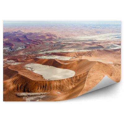 Papier peint Namibie Désert Lacs Ciel Nuages