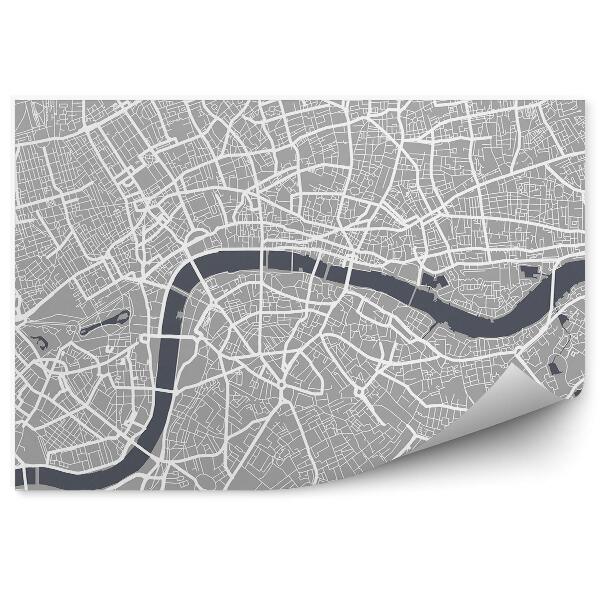 Papier peint Plan de la ville de Londres
