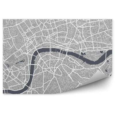 Papier peint Plan de la ville de Londres