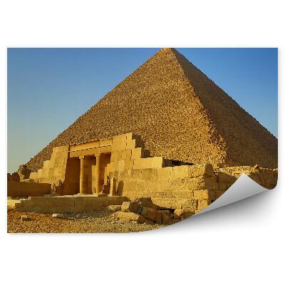 Papier peint Grande pyramide en Egypte ciel bleu