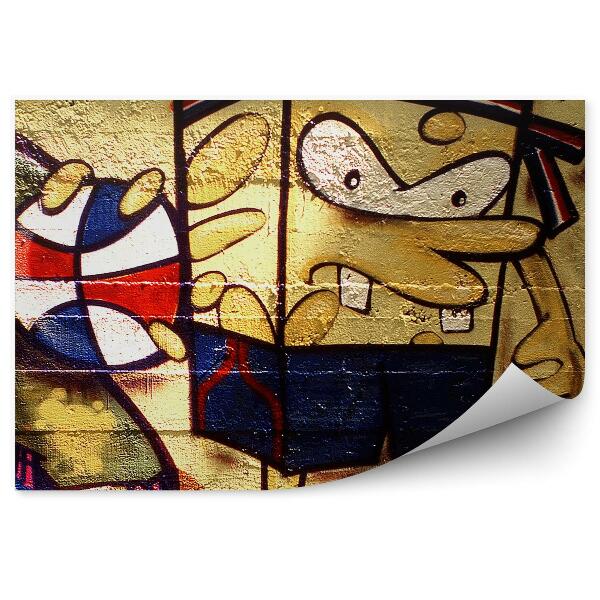 Papier peint Graffiti De Bande Dessinée Bob L'éponge Kanciastoporty