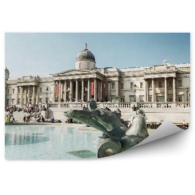 Papier peint Fontaine Trafalgar Square Ciel Londres