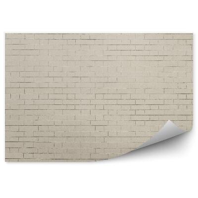 Papier peint Mur De Briques Beige