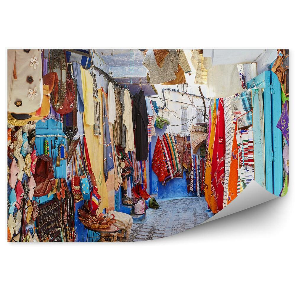 Papier peint Maroc échoppes boutiques