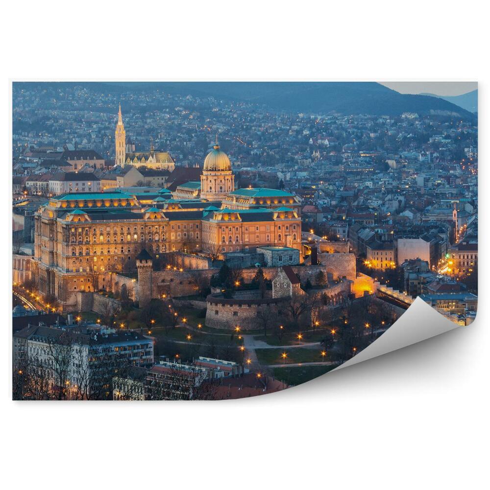 Papier peint Palais royal Église Montagnes Routes Ponts Château Varsovie