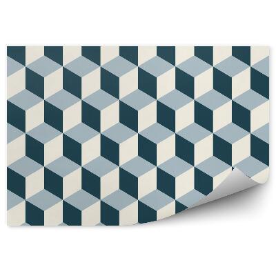 Papier peint Cubes Vintage 3d. Rétro